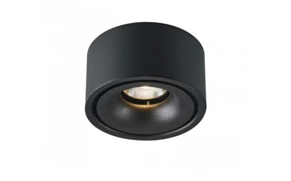 LED DOWNLIGHT SURFACE 10W 800LM 4000K BLACK BODY BRIDGELUX-CHIP