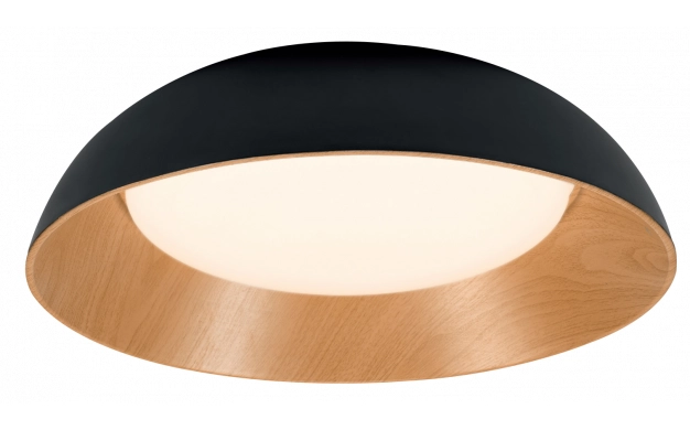 LED SEILING 24W 1800LM CCT BLACK/WOOD