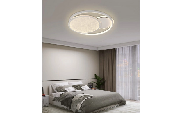 LED SEILING 64W 4800LM CCT WHITE /GREY WITH REMOTE CONTROL