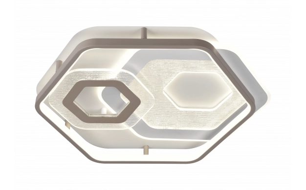 LED ОСВЕТИТЕЛНО ТЯЛО 84W 6300LM ССТ БЯЛО/СИВО С ДИСТАНЦИОННО УПРАВЛЕНИЕ