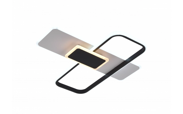 LED ОСВЕТИТЕЛНО ТЯЛО 68W 5100LM ССТ ЧЕРНО/БЯЛО С ДИСТАНЦИОННО УПРАВЛЕНИЕ