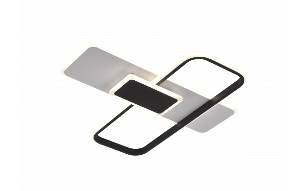 LED ОСВЕТИТЕЛНО ТЯЛО 68W 5100LM ССТ ЧЕРНО/БЯЛО С ДИСТАНЦИОННО УПРАВЛЕНИЕ