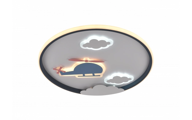 LED ОСВЕТИТЕЛНО ТЯЛО 78W 5850LM ССТ ЧЕРНО/БЯЛО С ДИСТАНЦИОННО УПРАВЛЕНИЕ