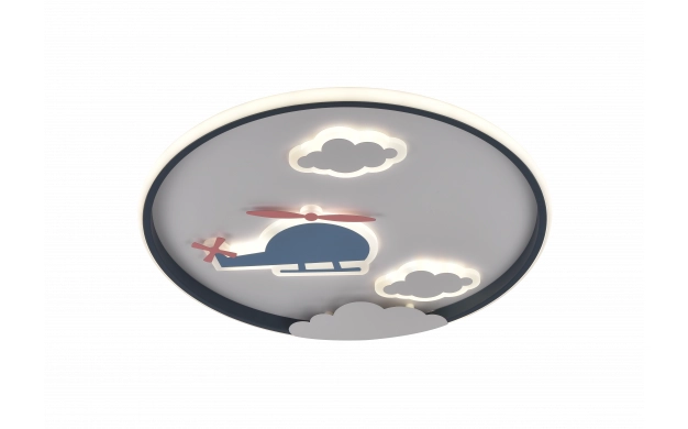 LED ОСВЕТИТЕЛНО ТЯЛО 78W 5850LM ССТ ЧЕРНО/БЯЛО С ДИСТАНЦИОННО УПРАВЛЕНИЕ