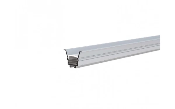 ALUMINIUM PROFILE FOR LED STRIP SILVER BODY/WHITE REFLECTOR 2m BUILT IN