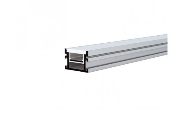 ALUMINIUM PROFILE FOR LED STRIP SILVER BODY/WHITE REFLECTOR 2m