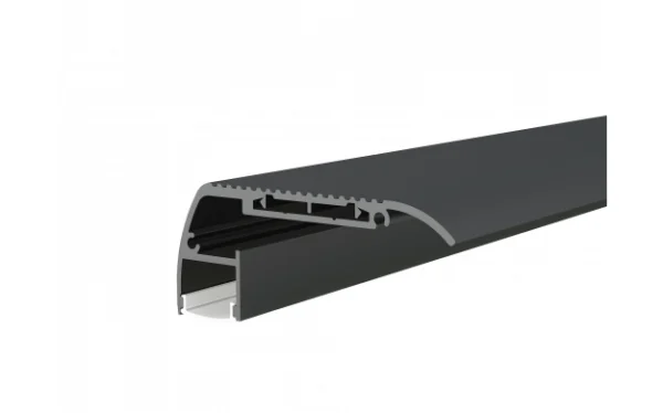 ALUMINIUM PROFILE FOR LED STRIP BLACK BODY/WHITE REFLECTOR 2m