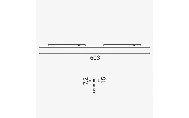 LED MAGNETIC LINEAR LIGHT 14W 840LM 48V 100° 600mm 3000K M05