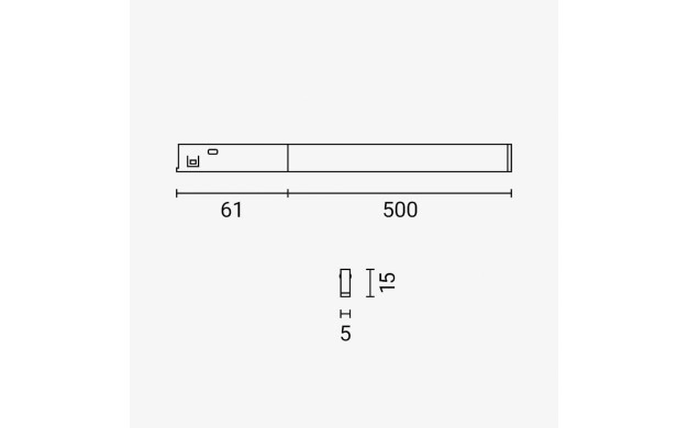 LED МАГНИТНА НЕОНОВА ЛЕНТА 6W 180LM 48V 620mm 100° 3000К М05