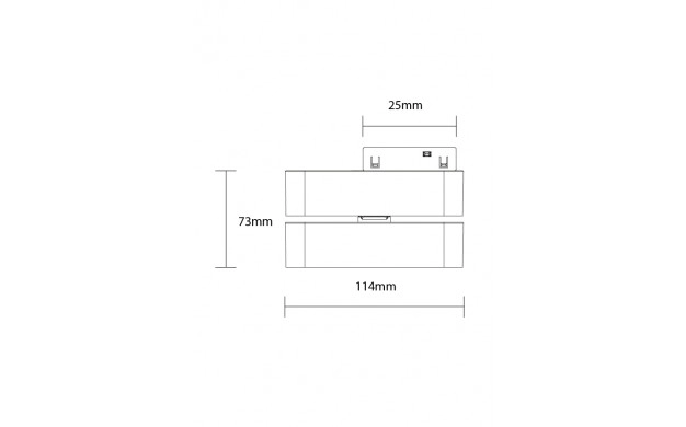 LED МАГНИТЕН ЛИНЕЕН РЕГУЛИРУЕМ ОСВЕТИТЕЛ 6W 360LM 48V 114mm 100° 3000К М05