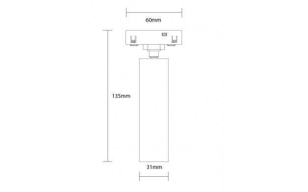 LED МАГНИТЕН ПРОЖЕКТОР 7W 560LM 48V 24° 3000К М05