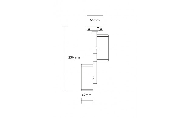 LED МАГНИТЕН ПРОЖЕКТОР 2x7W 1400LM 48V 24° 3000К М05