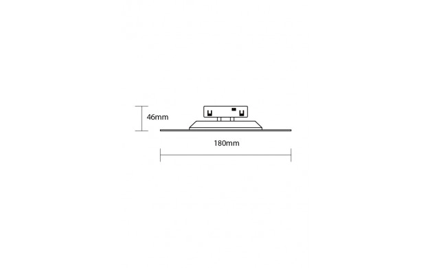 LED МАГНИТЕН АМБИЕНТЕН ОСВЕТИТЕЛ 7W 420LM 48V Ф180mm 90° 4000К М05