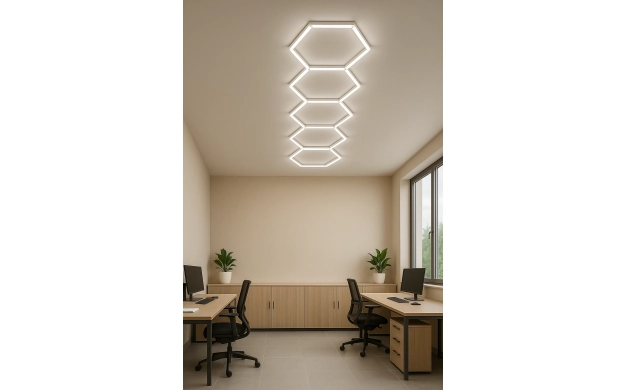 SET 5 HEXAGON LIGHT 199W 23880LM 6000K