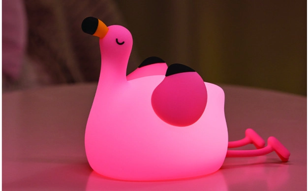 LED KIDS SILICONE LIGHT 2W 1200mAh 5V/1A 6000K- FLAMINGO