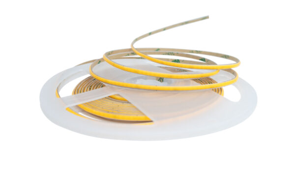 5m LED COB STRIP 24V 7W/m 700LM/m 384LED/m 3mm 3000K