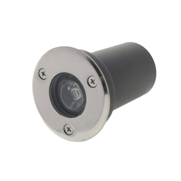 1W/220V LED ЕКСТЕРИОРНО ЗА ПОДОВО ВГРАЖДАНЕ КРЪГЛА 6000K -IP65
