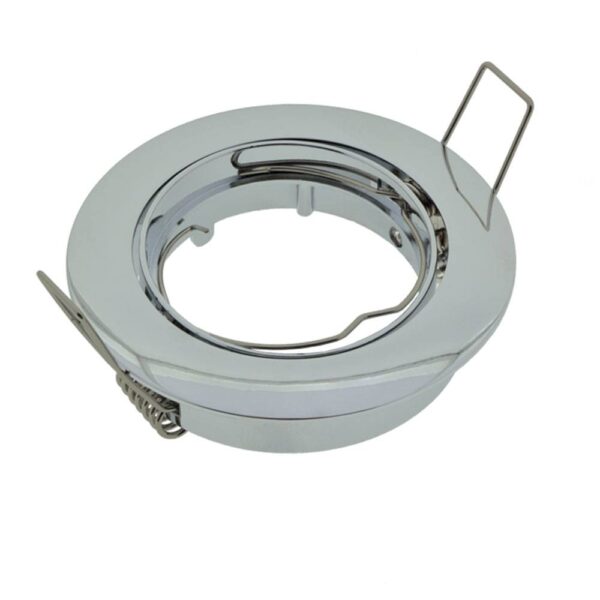 АLUMINIUM CHROME ROUND ADJUSTABLE SPOTLIGHT FOR GU10/MR16