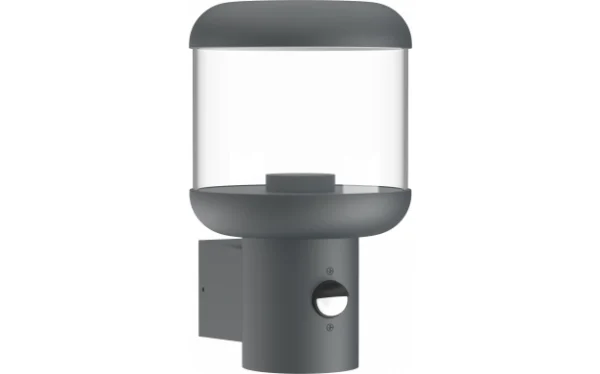 WALL LIGHT ALUMINIUM 1xE27 IP54 WITH PIR SENSOR