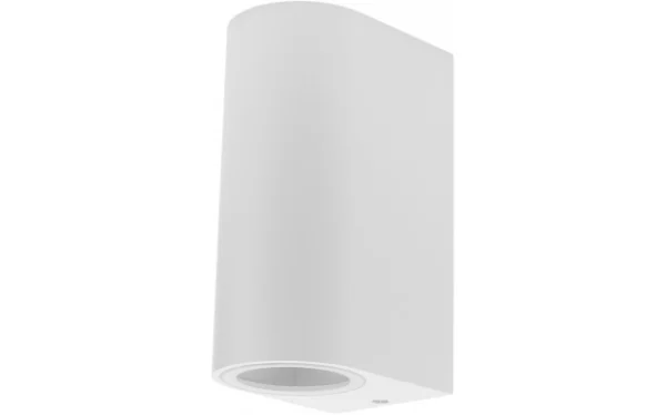 WALL LAMP ALUMINIUM WHITE BODY 2xGU10 SOCKET IP54