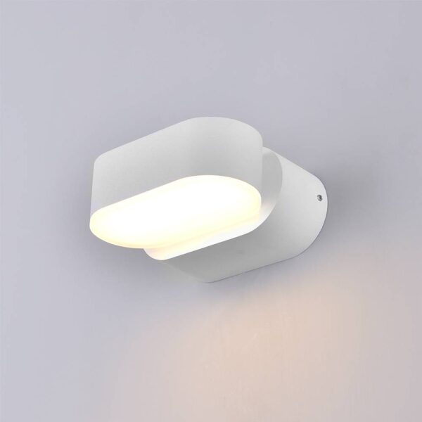 LED WALL LIGHT EPISTAR 6W 660LM WHITE BODY 4000K IP54