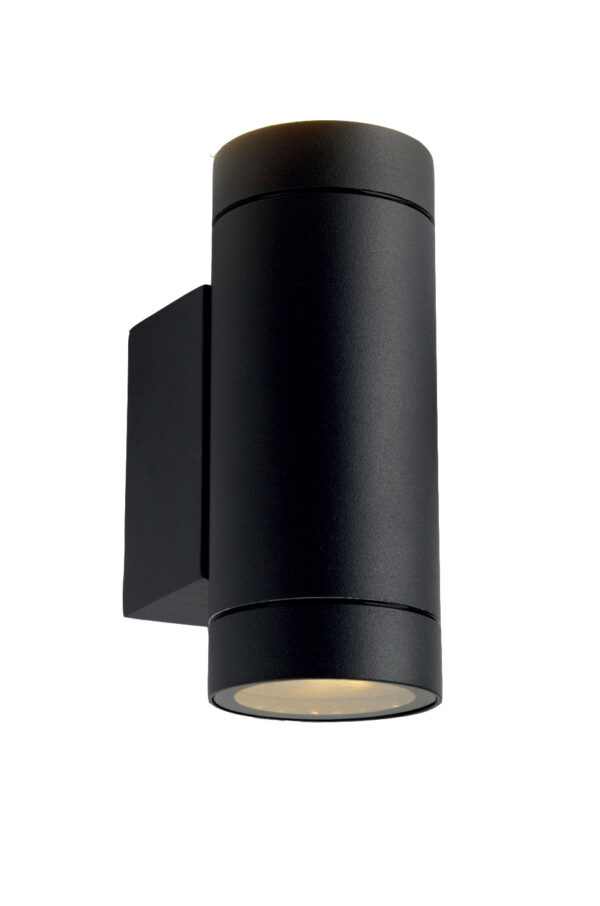 WALL LAMP ALUMINIUM BLACK BODY 2xGU10 SOCKET IP54