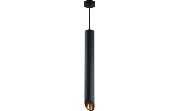 HANGING FIXTURE GU10 ALUMINIUM BLACK BODY/GOLD REFLECTOR 6X50CM