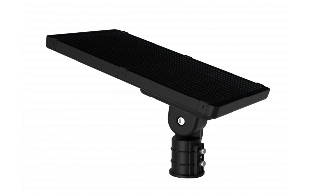 LED ХИБРИДНО СОЛАРНО/АС УЛИЧНО ОСВЕТЛЕНИЕ 40W 6600LM АС100-277V 140×70° 4000K/6000K PIR СЕНЗОР + ДИСТАНЦИОННО УПРАВЛЕНИЕ IP65