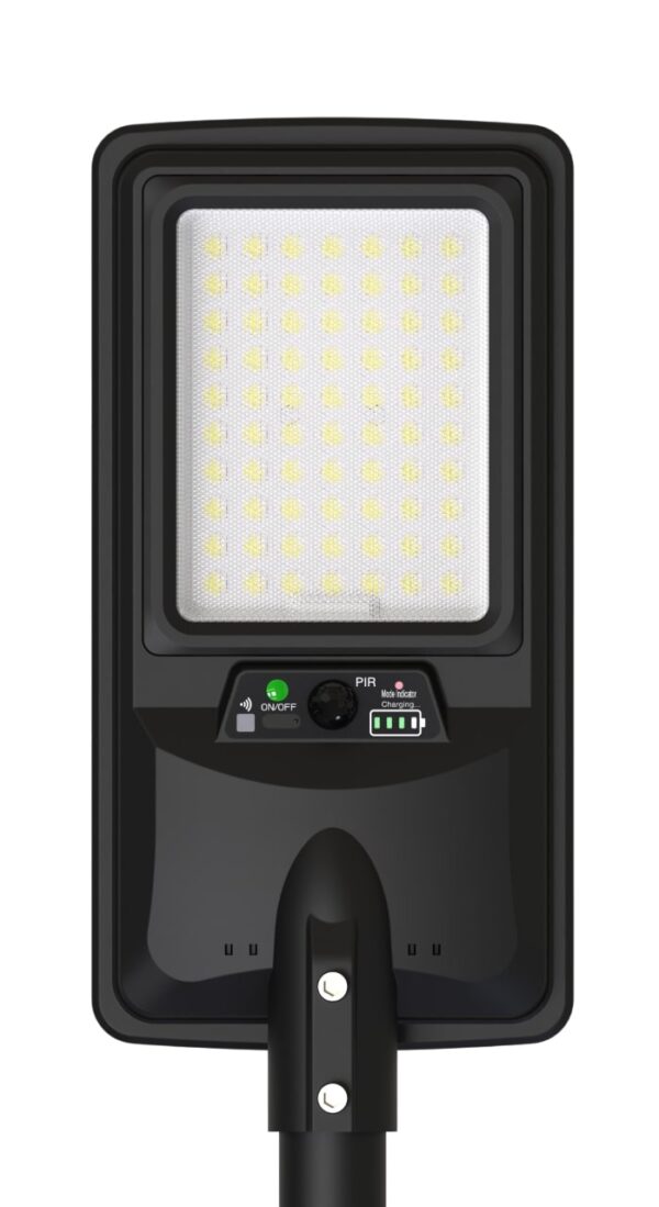 LED SOLAR STREET LIGHTS 12W 2250LM 12Ah 6000K IP65 WITH PIR SENSOR/ REMOTE CONTROL